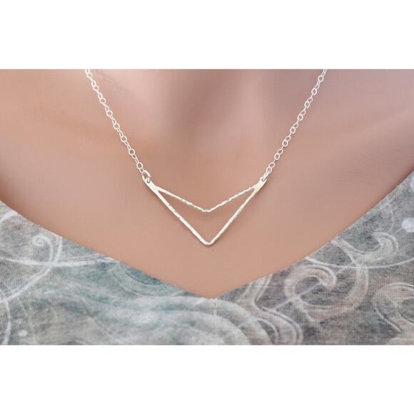 Sterling Silver Large Hammered Arrow - Picture 2 of 4